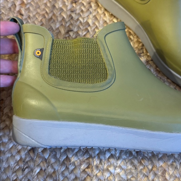 Bogs 11 Kicker Rain II Chelsea Green Grey Rain Boots - Picture 5 of 8